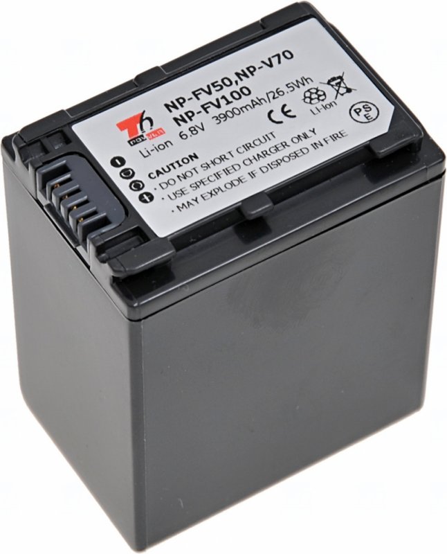 Baterie T6 power Sony NP-FV100, NP-FV70, NP-FV50, 3900mAh, šedá - obrázek produktu