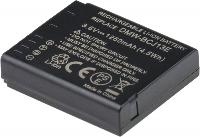 Baterie T6 Power Panasonic DMW-BCJ13, DMW-BC13, BP-DC10, 1250mAh, 4,5Wh - obrázek č. 2