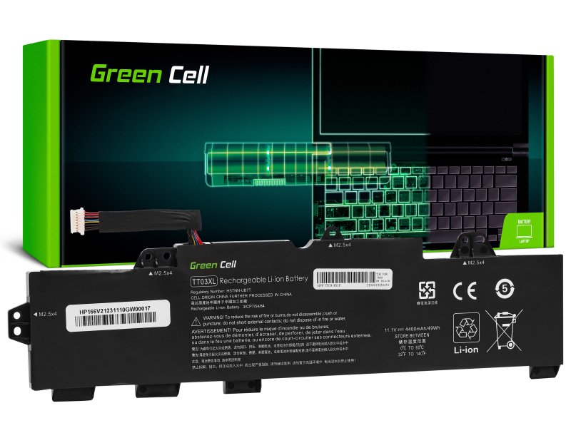 Green Cell HP166V2 Baterie HP TT03XL do HP EliteBook 755 G5 850 G5, HP ZBook 15u G5 4400mAh Li-Ion - obrázek č. 1