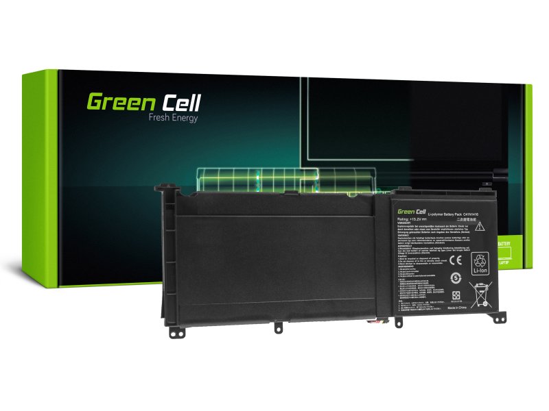 Green Cell AS130 Baterie Asus C41N1416 Asus G501J G501JW G501V G501VW Asus ZenBook Pro UX501 UX501J UX501JW UX501V UX501 - obrázek č. 1
