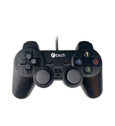Gamepad C-TECH Callon pro PC/ PS3, 2x analog, X-input, vibrační, 1,8m kabel, USB - obrázek produktu
