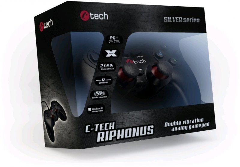C-TECH Gamepad Riphonus pro PC/ PS3 - obrázek č. 2