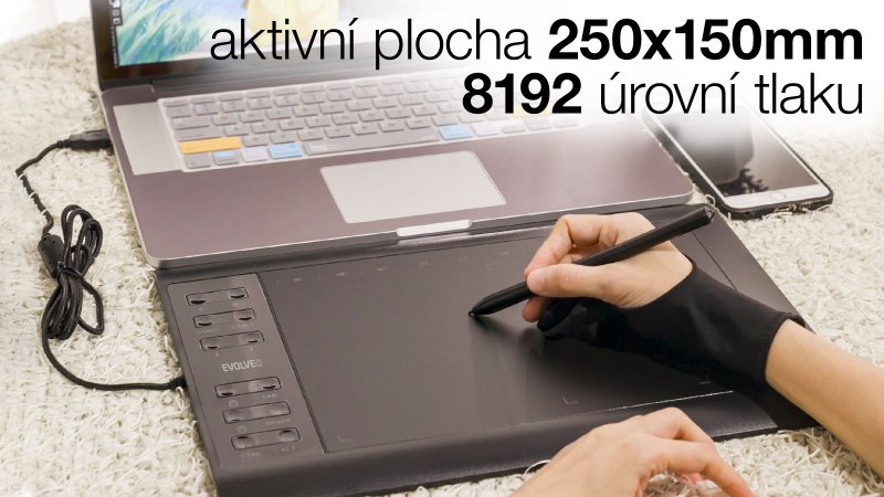 EVOLVEO Grafico T12, grafický tablet s dvanácti klávesami - obrázek č. 8