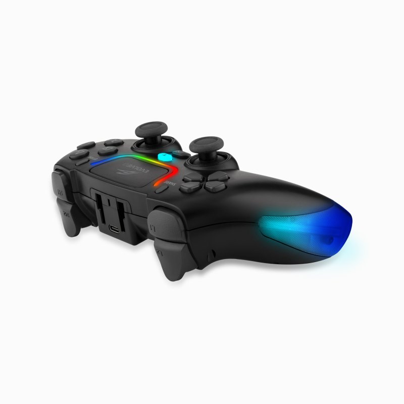 EVOLVEO Ptero2, bezdrátový & drátový gamepad pro PC, PS3 / 4 / 5, iOS, Android, Switch, černý - obrázek č. 4