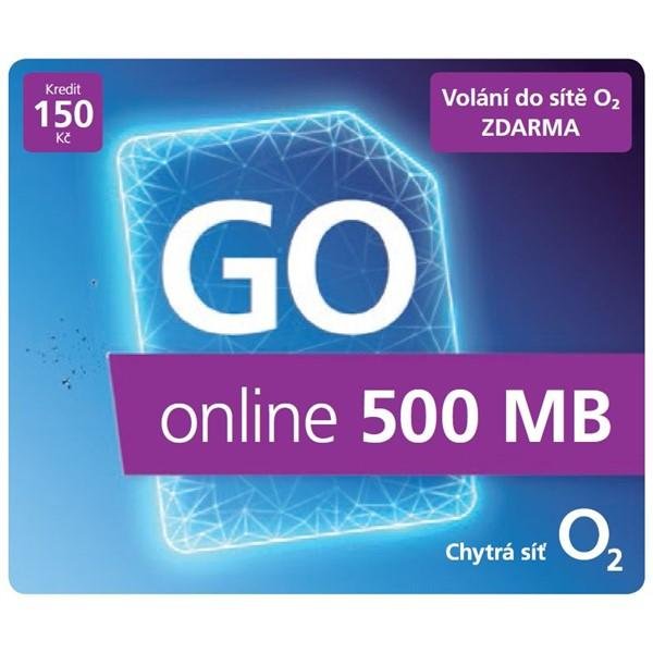 O2 Předplacený mobilní internet GO online 500MB - obrázek produktu