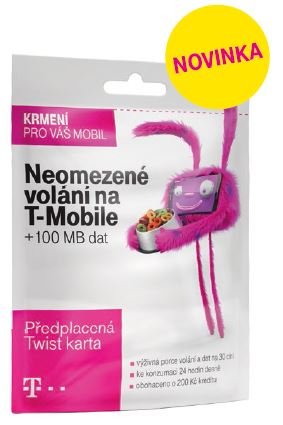 T-Mobile Twist V síti 200Kč kredit - obrázek produktu