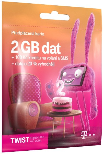 T-Mobile SIM Twist S námi, 2GB - obrázek produktu