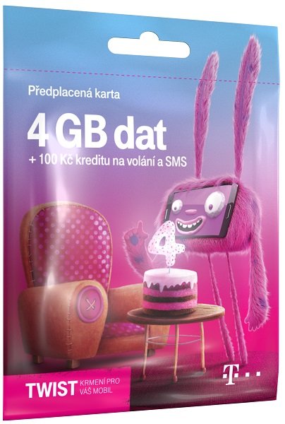 T-Mobile SIM Twist S námi, 4GB - obrázek produktu