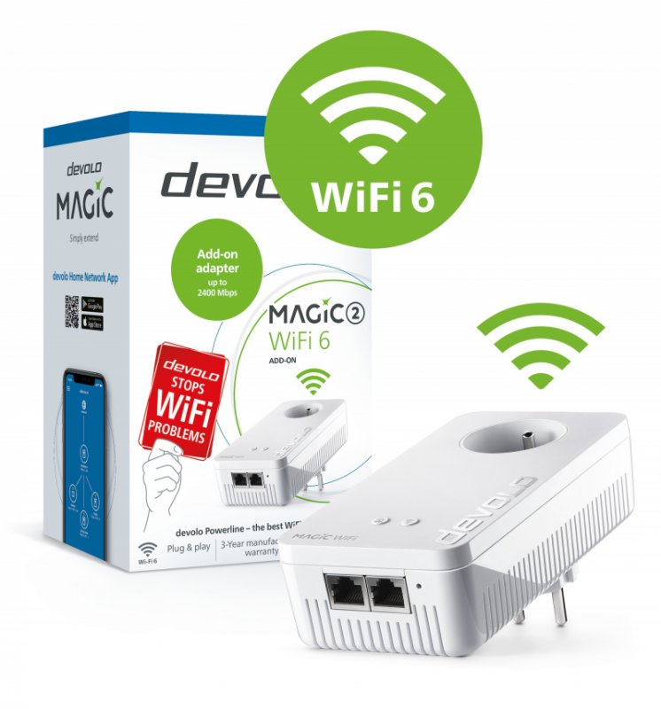 Devolo Magic 2 WiFi 6 Addition rozšiřující modul 2400 Mbps - obrázek produktu