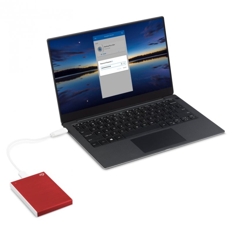 Ext. HDD 2,5" Seagate Backup Plus Slim 1TB červený - obrázek č. 3