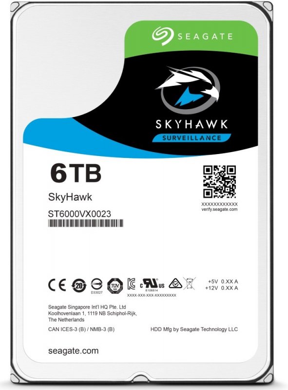 Seagate SkyHawk/ 6TB/ HDD/ 3.5"/ SATA/ 5400 RPM/ 2R - obrázek produktu