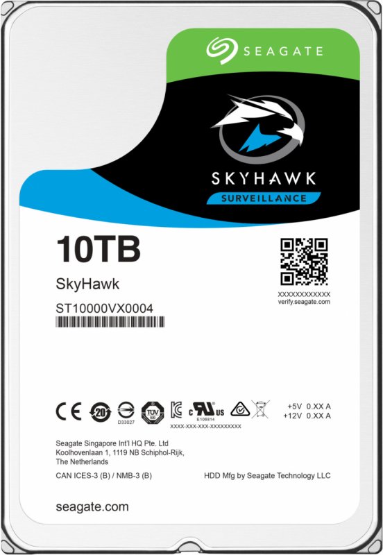 HDD 10TB Seagate SkyHawk 256MB SATAIII 7200rpm - obrázek produktu