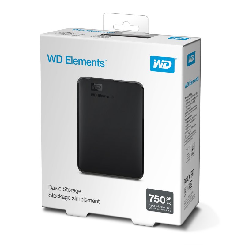 Ext. HDD 2.5" WD Elements Portable 750GB USB - obrázek č. 5
