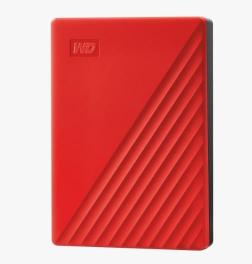 WD My Passport/ 4TB/ HDD/ Externí/ 2.5"/ Červená/ 3R - obrázek produktu