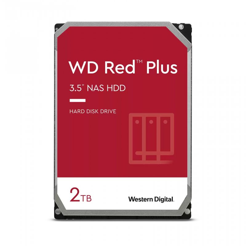 WD Red Plus/ 2TB/ HDD/ 3.5"/ SATA/ 5400 RPM/ 3R - obrázek produktu