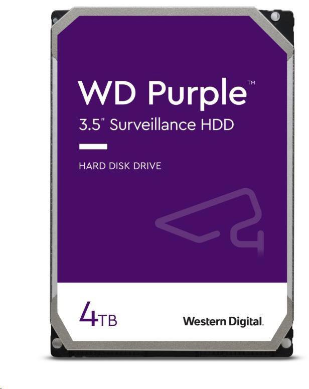 WD Purple/ 4TB/ HDD/ 3.5"/ SATA/ 5400 RPM/ 3R - obrázek produktu