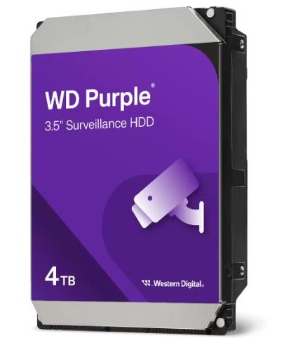 WD Purple / 4TB / HDD / 3.5" / SATA / 5400 RPM / Fialová - obrázek produktu