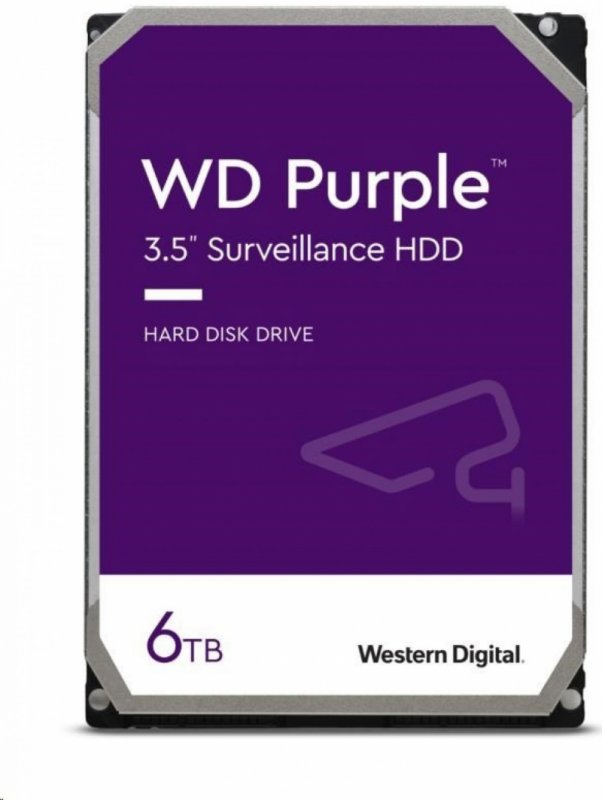 WD Purple/ 6TB/ HDD/ 3.5"/ SATA/ 5400 RPM/ 3R - obrázek produktu