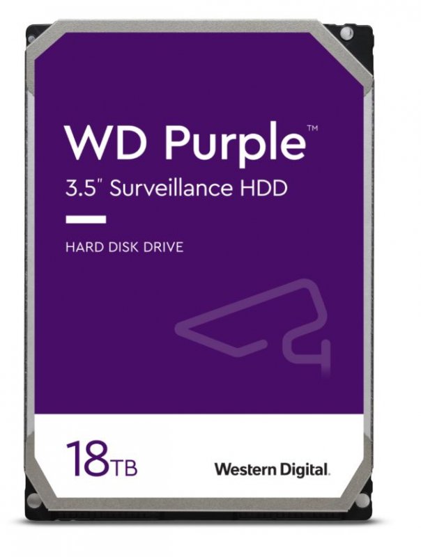 WD Purple/ 18TB/ HDD/ 3.5"/ SATA/ 7200 RPM/ 5R - obrázek produktu