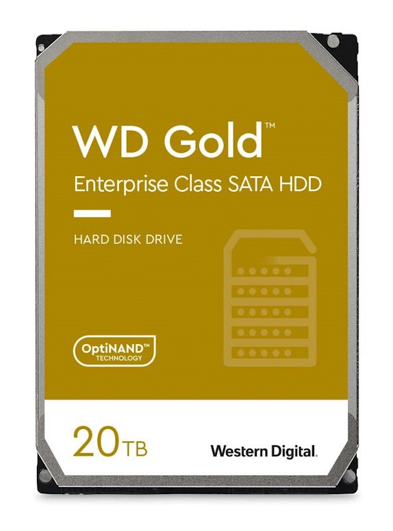 WD Gold/ 20TB/ HDD/ 3.5"/ SATA/ 7200 RPM/ 5R - obrázek produktu