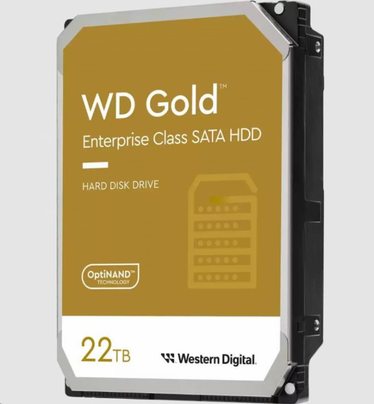 WD Gold/ 22TB/ HDD/ 3.5"/ SATA/ 7200 RPM/ 5R - obrázek produktu