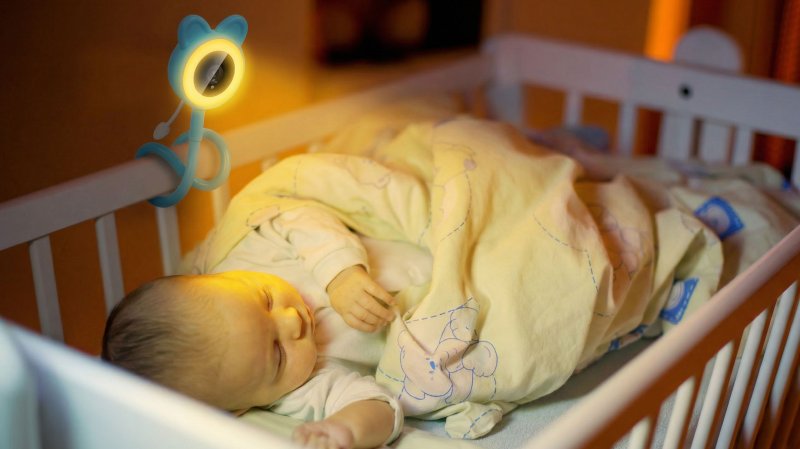 EVOLVEO Baby Monitor N35, dětská chůvička s kamerou,VOX,teploměr,noční vidění,RGB světlo,Růžová - obrázek č. 4