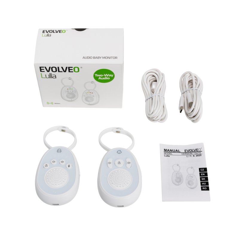 EVOLVEO LULLA – Dětská audio chůvička s ukolébavkami a přenosem hlasu - obrázek č. 6