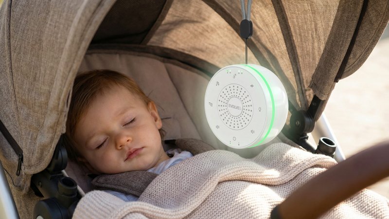 EVOLVEO Nubiloo – uspávací modul s bílým šumem, ukolébavkami a barevným světlem na dobrou noc - obrázek č. 2
