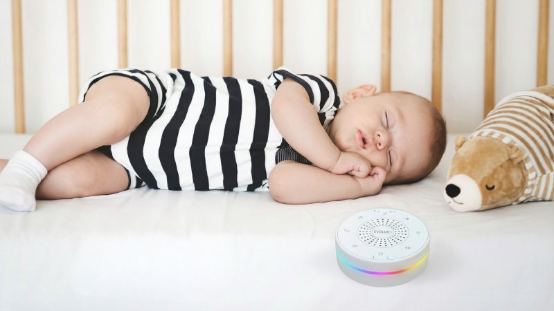 EVOLVEO Nubiloo – uspávací modul s bílým šumem, ukolébavkami a barevným světlem na dobrou noc - obrázek č. 9