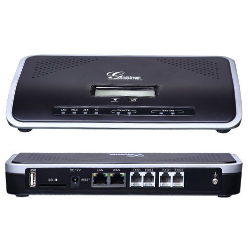 Grandstream UCM6202, IP PBX, 500 uživ., 30 hovorů, aut. nahrávání, 2 FXO porty, USB, SD karta slot - obrázek produktu