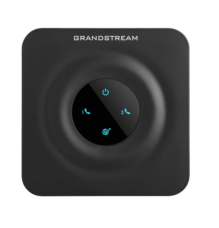 Grandstream HT802 (ATA), 2x FXS, 2 SIP účty, 1x LAN, 3-cestná konf., auto-provisioning - obrázek produktu