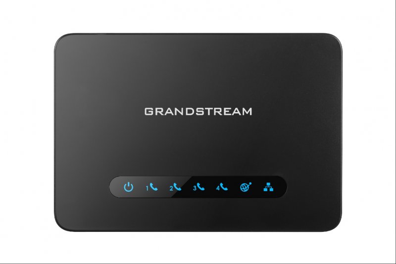 Grandstream HT814 (ATA), 4x FXS, 2 SIP profily, 1x Gbit LAN, NAT router, 3-cestná konf. - obrázek produktu