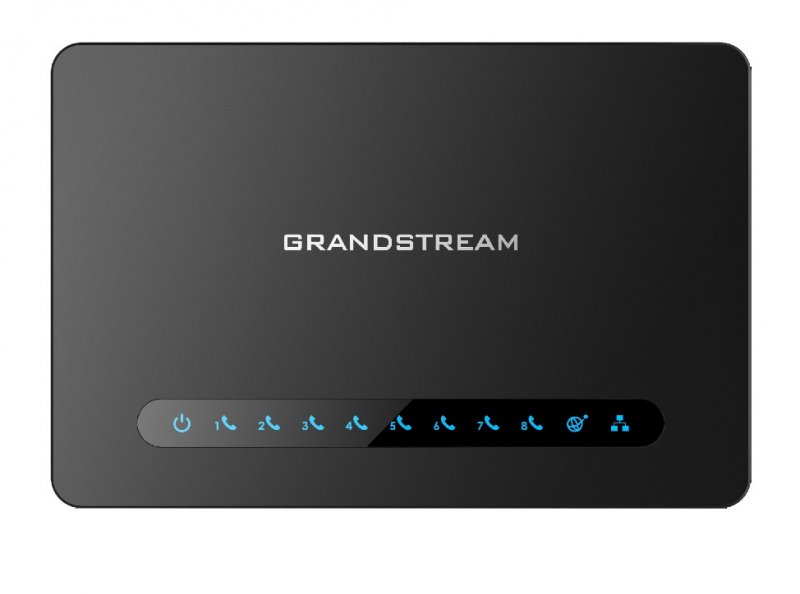 Grandstream HT818 (ATA), 8x FXS, 2 SIP profily, 1x Gbit LAN, NAT router, 3-cestná konf. - obrázek produktu