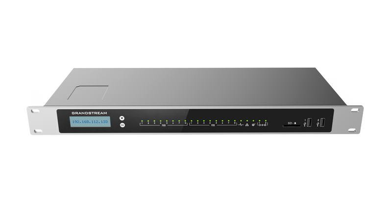 Grandstream UCM6308 VoIP PBX, 3000 uživ., 450 sou. hov., videokonf. 60úč., 8xFXO, 8xFXS port - obrázek č. 2