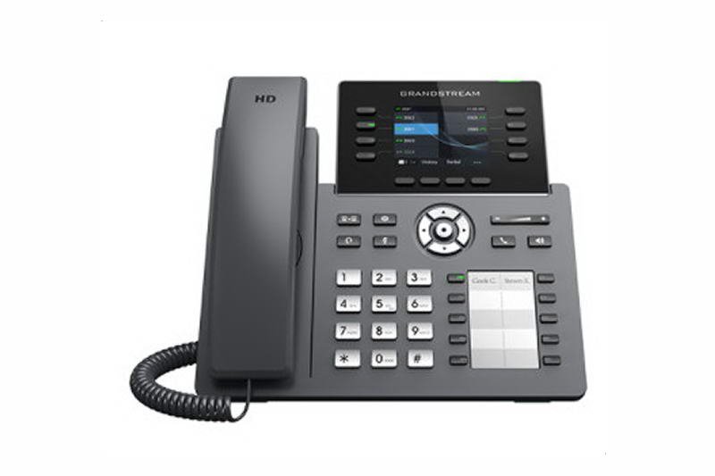 Grandstream GRP2634 SIP telefon, 2.8" TFT bar. displej, 4 SIP účty, 10 pr. tl., 2x10/ 100Mb, WiFi, BT - obrázek produktu