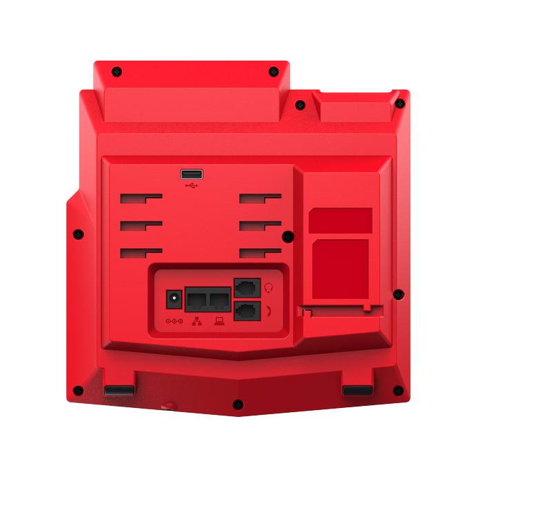 Fanvil X5U-R SIP červený tel., 3,5"bar.disp.+ 2,4" disp., 16SIP, 4link.tl., 30DSS tl., BT, dual Gbit - obrázek č. 1