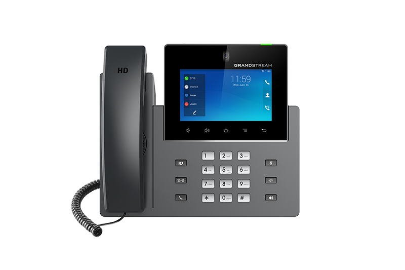 Grandstream GXV3450 SIP video telefon, 5"IPS bar.dot.displ., 16 SIP účty, Android11, WiFi, BT, PoE+ - obrázek produktu