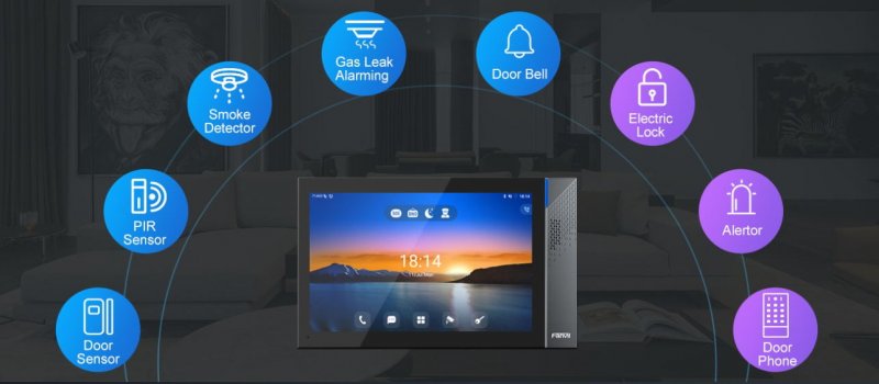 Fanvil i57A SIP Android vnitřní dotyková stanice, 10.1" displ., 2SIP, WiFi, BT, 3rd app - obrázek č. 4