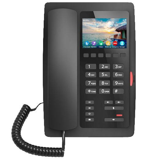 Fanvil H5W hotelový WiFi SIP telefon, 2SIP, 3,5" bar. displ., 6 progr. tl., USB, PoE - obrázek produktu