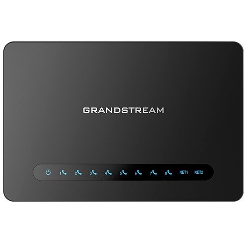 Grandstream HT818 V2 (ATA), 8x FXS, 2 SIP profily, 1x Gbit LAN, NAT router, 3-cestná konf. - obrázek produktu