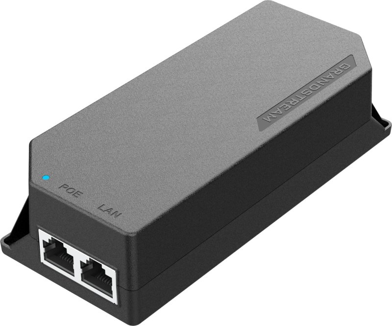 Grandstream Poe Injector GS-POE15W-MG,802.3af, 1x 2,5Gbps RJ45 IN / OUT, 20W - obrázek produktu