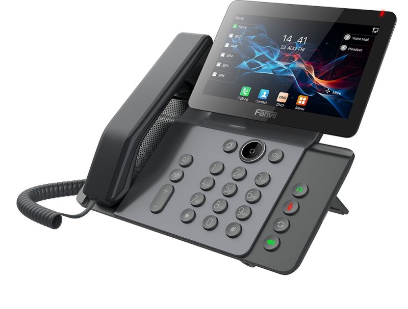 Fanvil V66 SIP telefon, 7" bar.disp., WiFi, BT, dual Gbit, PoE, H.264 - obrázek č. 2