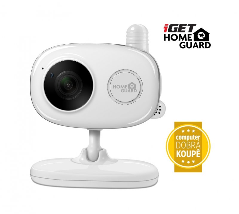 iGET HGWIP818 - bezdrátová IP FullHD 1080p kamera, měření teploty a vlhti, chůvička,ocenění Comp. - obrázek produktu