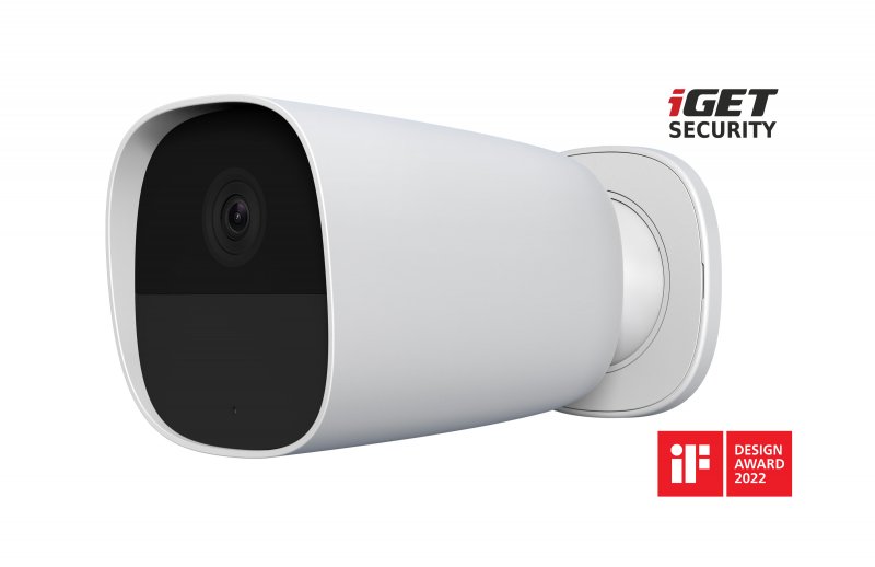 iGET SECURITY EP26 White - WiFi bateriová FullHD kamera, IP65, zvuk,samostatná a pro alarm M5-4G CZ - obrázek produktu