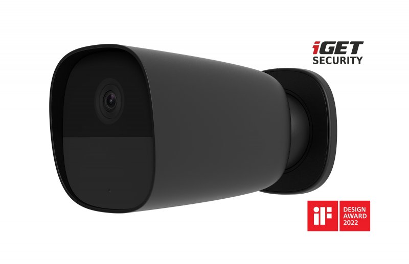 iGET SECURITY EP26 Black - WiFi bateriová FullHD kamera, IP65, zvuk, samostatná a pro alarm M5-4G CZ - obrázek produktu