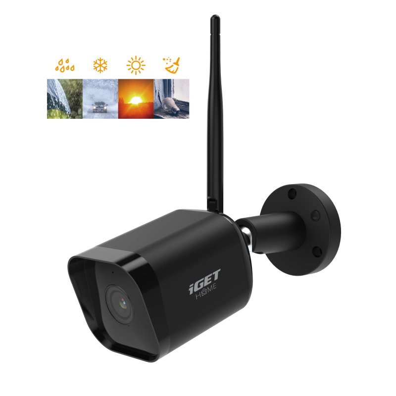 iGET HOME Camera CS6 Black - WiFi IP FullHD 1080p kamera, noční vidění, dvoucestné audio, IP65 - obrázek č. 5
