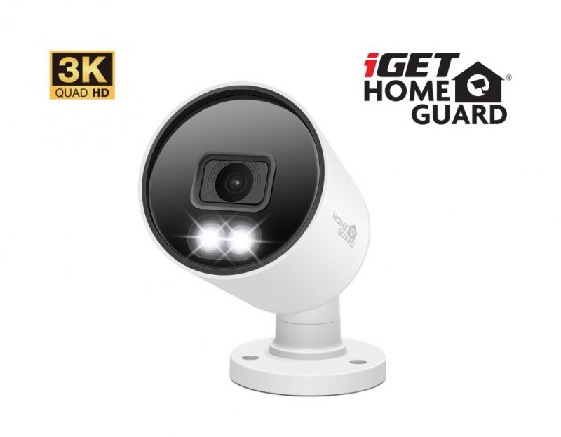iGET HGPRO858 - CCTV 3K kamera, SMART detekce, IP66, zvuk, IR noční přísvit 40m, LED přísvit 30m - obrázek produktu