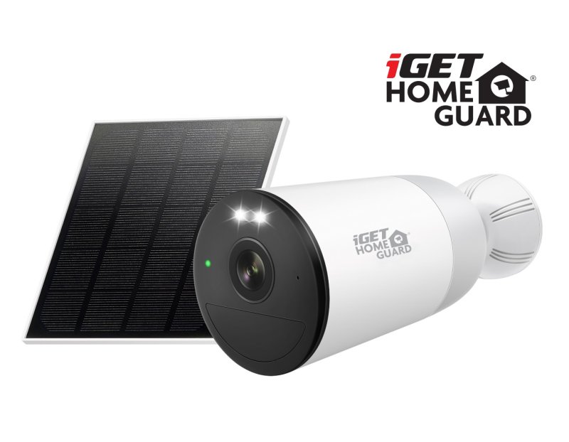 iGET HGWBK355S - WiFi 2K IP kamera, pro set iGET HGWNK108402S, solární panel, baterie 9000 mAh - obrázek produktu