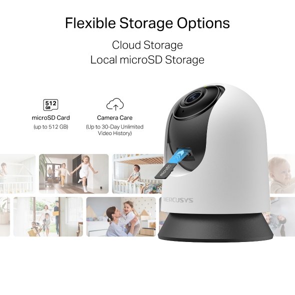 Mercusys MC230  Pan / Tilt Home Security WiFi Camera - obrázek č. 4