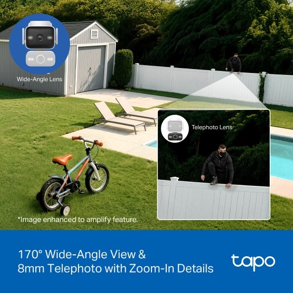Tapo C575D Outdoo Dual Lens Pan / Tilt Camera - obrázek č. 9